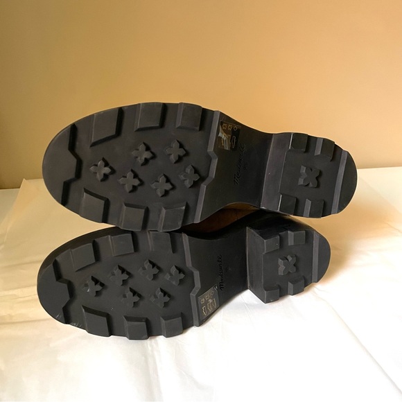 Madewell Gwenda platform ankle boot toffee lug sole sz 9.5 NIB - Picture 7 of 16